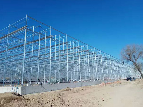 鞍山溫室大棚工程骨架施工